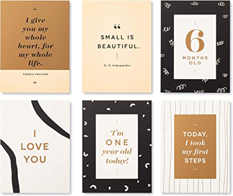 Moments of Love: Newborn Milestone Cards